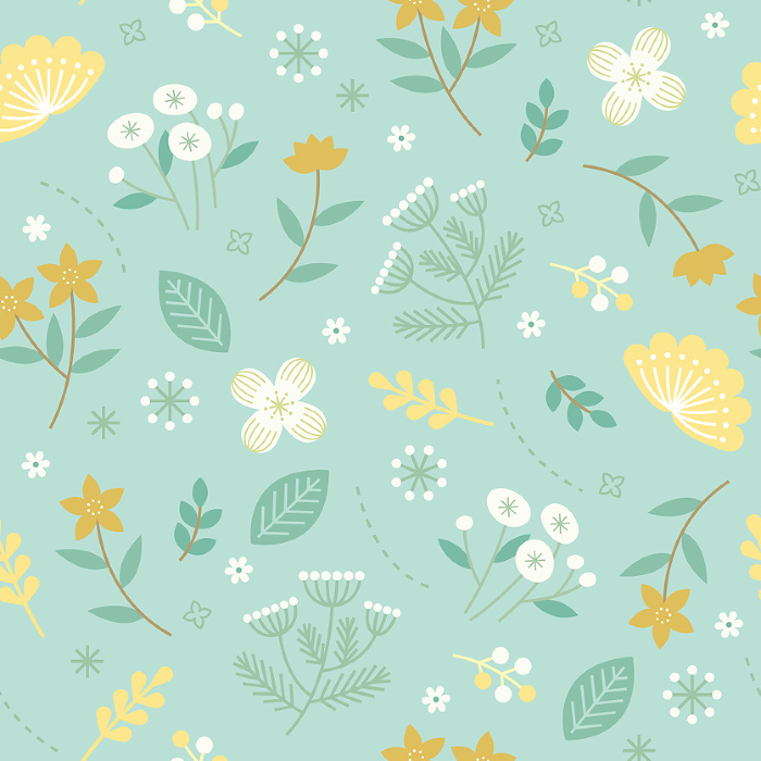 Seamless pattern with floral pattern