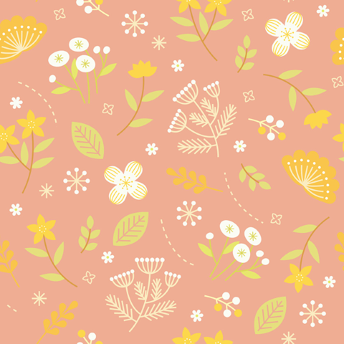 Seamless pattern with floral pattern