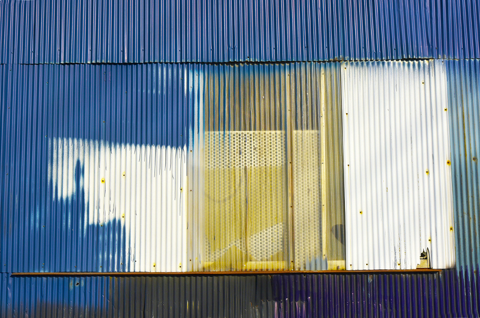Exterior wall of outdoor warehouse