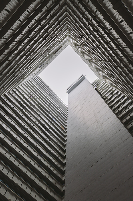 Hong Kong architecture Square shape Building under sky