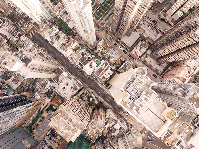 Aerial view of Hong Kong City of Hong Kong with various buildings
