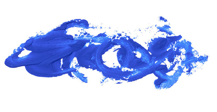 Watercolor brush stroke of blue paint on a white isolated background Watercolor brush stroke of blue paint on a white isolated background