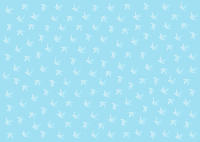 Clip art background of silhouette pattern of light blue bird