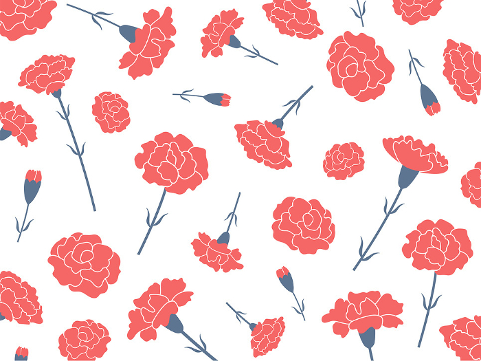 Carnation pattern background_vector illustration