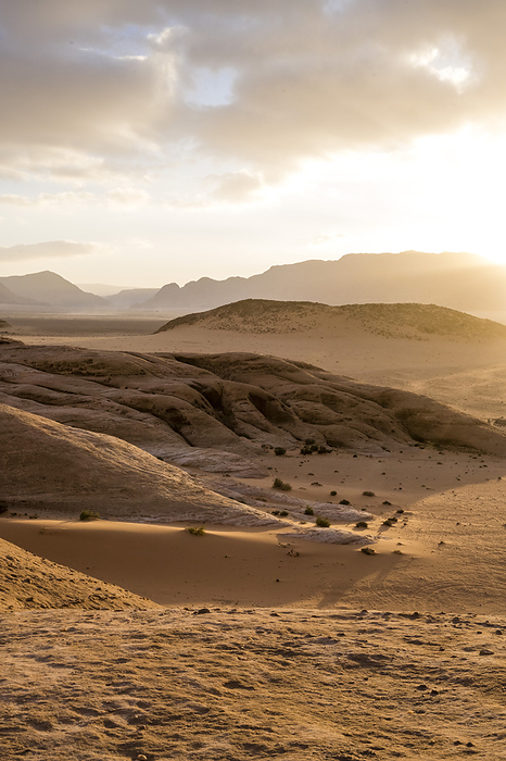 Sunrise in the Wadi Rum desert in Jordan, Middle East, Asia, by Axel Schmies