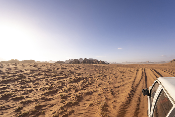 Jeep safari in the Wadi Rum desert in Jordan, Middle East, Asia, by Axel Schmies