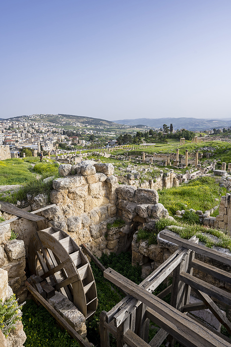 The ancient Roman city of Gerasa, Jerash in Jordan, Asia, by Axel Schmies