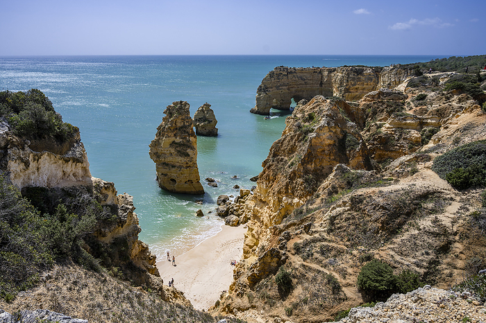 Coastal strip at Praia da Marinha, Albufeira, Algarve, Portugal, Europe, by Axel Schmies