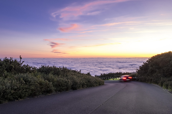 Above the clouds after sunset, Highlands, Santa do Paul da Serra, Madeira, Portugal, Europe, by Axel Schmies