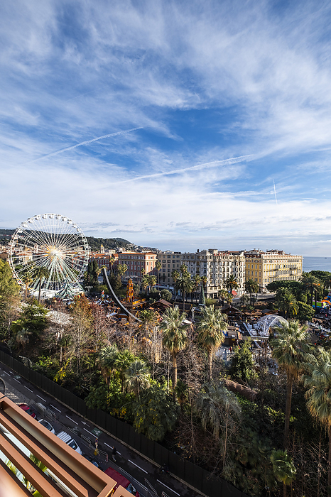 View from the terrace of the Hotel Anantara, Nice in winter, South of France, Cote d'Azur, France, Europe, by Arnt Haug