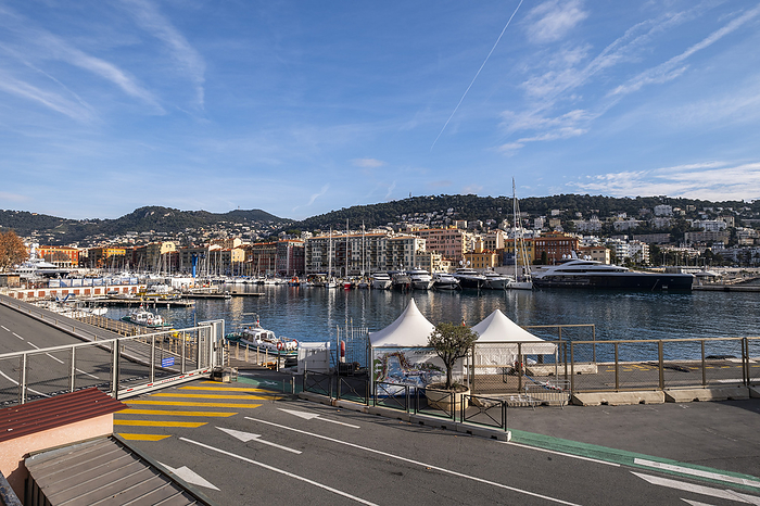 Nice marina, Port Lympia, Nice in winter, South of France, Cote d'Azur, France, Europe, by Arnt Haug