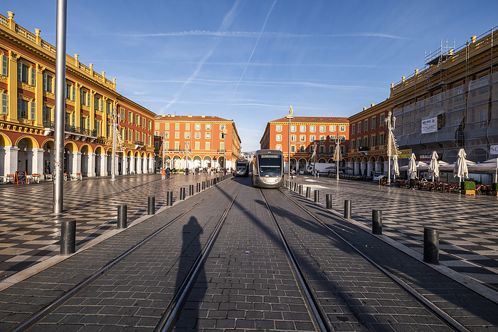 Place Massena in Nice, Nice in winter, South of France, Cote d'Azur, France, Europe, by Arnt Haug