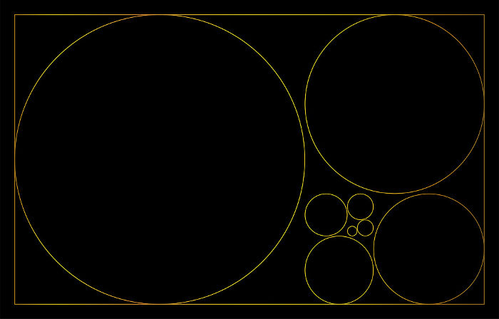Ratio used in design, golden ratio 1:1.618