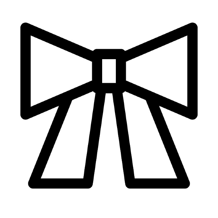 Line style icons representing ribbons
