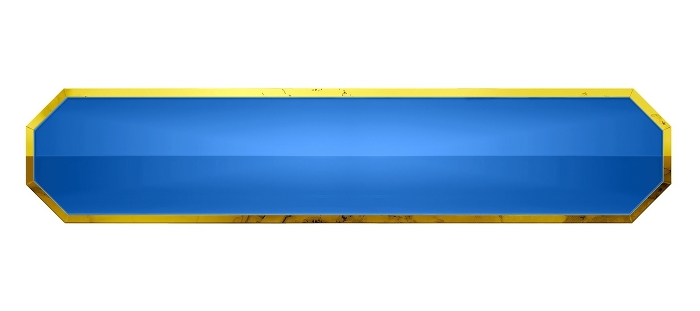 Luxury blue banner D Gold edge