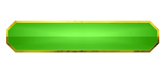 Luxury green banner D Gold edge