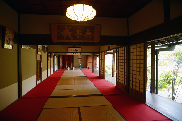 Interior of Toji-in Temple, Kita-ku, Kyoto