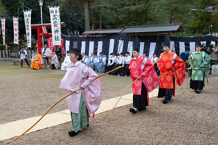 Nara Prefecture Yamato Shrine Yumi-hajime Festival