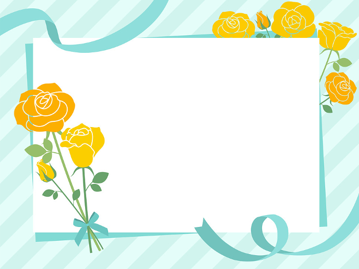 Yellow rose design Father's Day gift banner_vector illustration