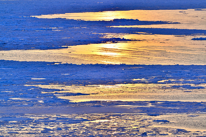 Drift ice Cape Notorimisaki Hokkaido At Cape Nodori, Abashiri City