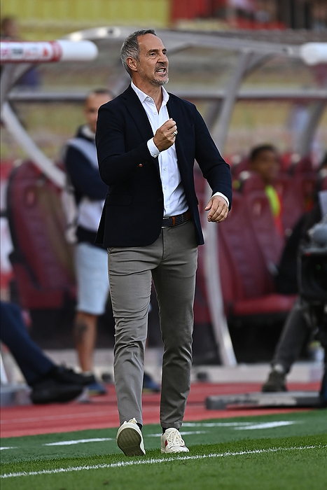AS Monaco v Stade Rennais FC   Ligue 1 Uber Eats Adi Hutter, Head Coach of AS Monaco on the side line during the Ligue 1 Uber Eats match between AS Monaco and Stade Rennais FC at Stade Louis II on April 7, 2024 in Monaco, Monaco.   WARNING  This Photograph May Only Be Used For Newspaper And Or Magazine Editorial Purposes. May Not Be Used For Publications Involving 1 player, 1 Club Or 1 Competition Without Written Authorisation From Football DataCo Ltd. For Any Queries, Please Contact Football DataCo Ltd on  44  0  207 864 9121