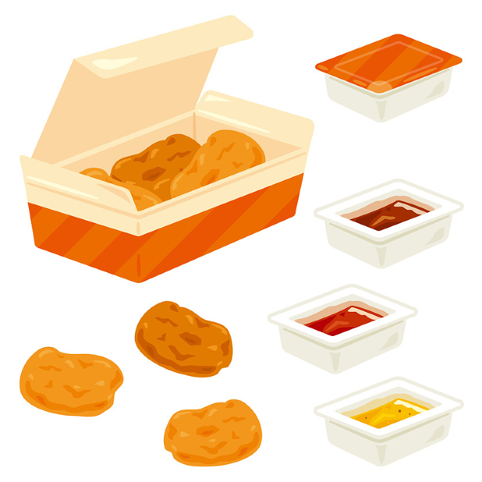 Boxed Chicken Nugget Set