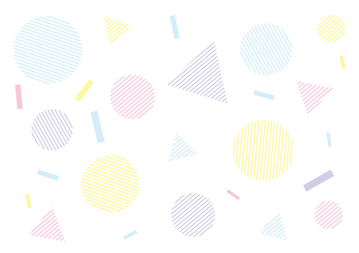 Background image studded with fresh striped shapes