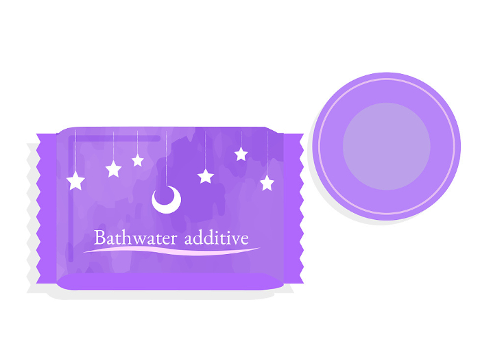 Image illustration of relaxing bath salts in the package.