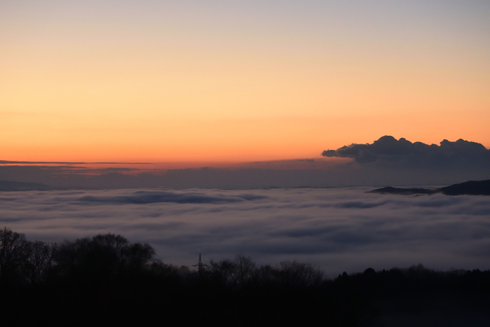 Sea of clouds at Sannozan Nature Park, Hitachi-Omiya, Ibaraki, Japan