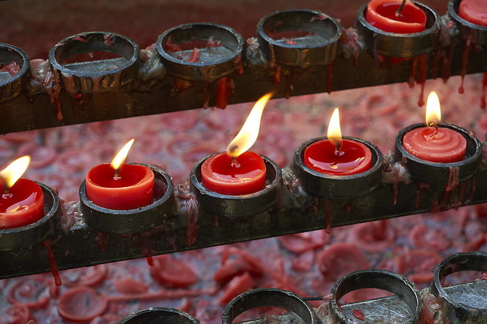 Candles in Santo Niño Church