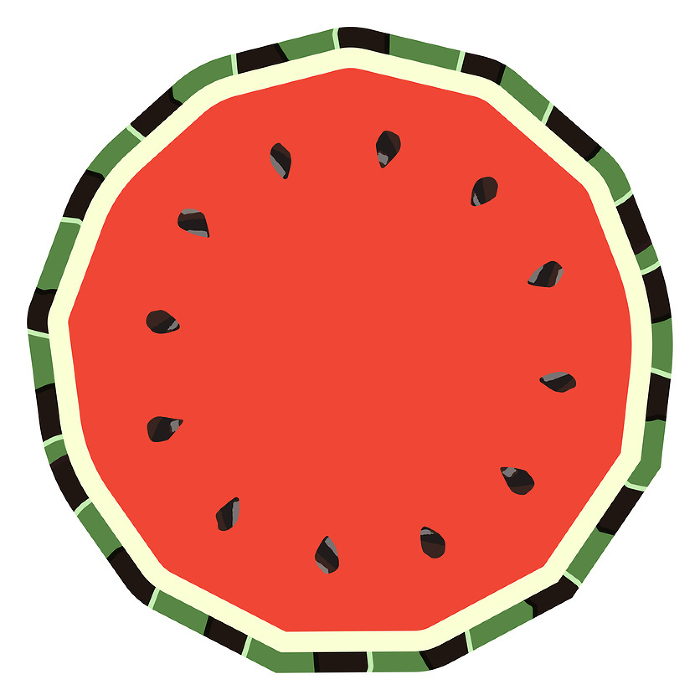Clip art of cut watermelon