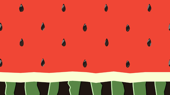 Watermelon cut, section, rind, and seed pattern background