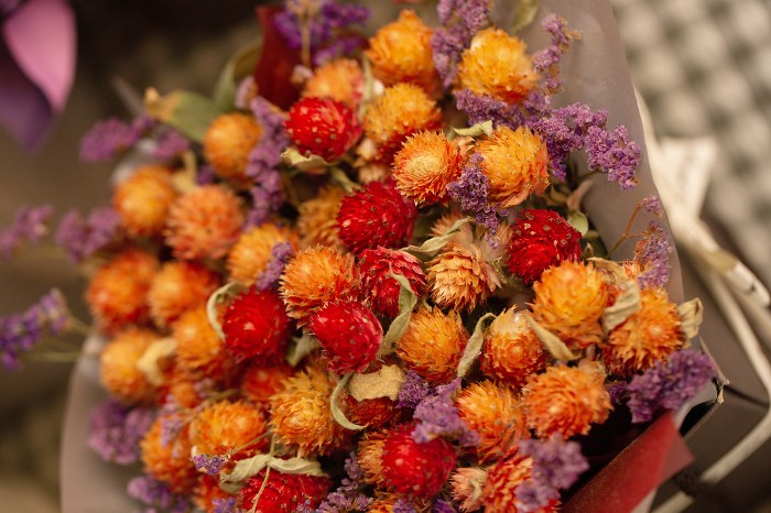 bouquet of flowers, dried flowers