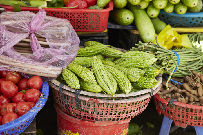 Fresh vegetables at traditional market