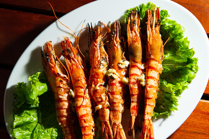 Southeast Asian shrimp skewers