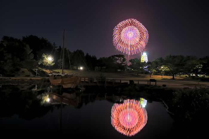 Sakata Fireworks Festival and Hiyoriyama Park Yamagata Prefecture