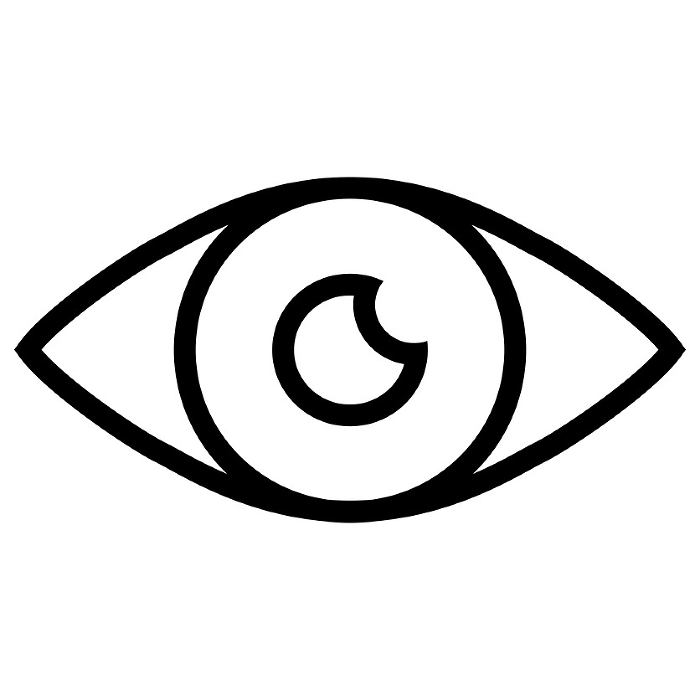 Simple eye icon illustration