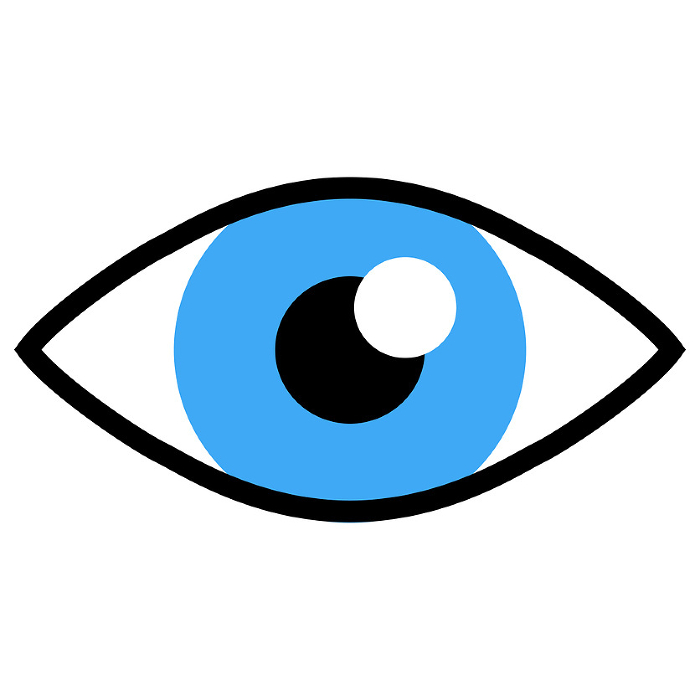 Simple eye icon illustration