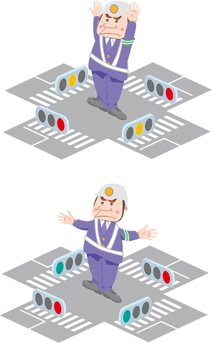 Traffic Safety <Police Hand Signals at Intersections>.