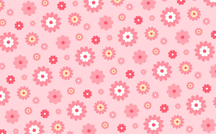 Floral background with simple flower pattern, seamless pattern material_pink color, perfect for Mother's Day.