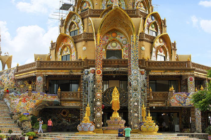 The main temple building of Pha Sorn Kaew is lotus flower inspired shape set over five levels, with a large glass structure hanging down through the center to connect each floor. Pha Sorn Kaew, in Khao Kor, Phetchabun, Thailand The main temple building of Pha Sorn Kaew is lotus flower inspired shape set over five levels, with a large glass structure hanging down through the center to connect each floor. Pha Sorn Kaew, in Khao Kor, Phetchabun, Thailand, by Zoonar RealityImages