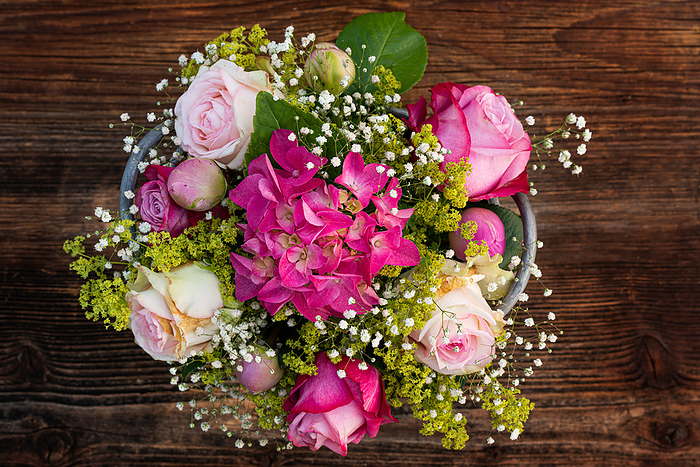 Romatic flower bouquet with pink roses Romatic flower bouquet with pink roses, by Zoonar Judith Kiener