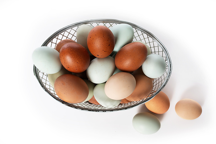 Colorful eggs in a basket Colorful eggs in a basket, by Zoonar Judith Kiener