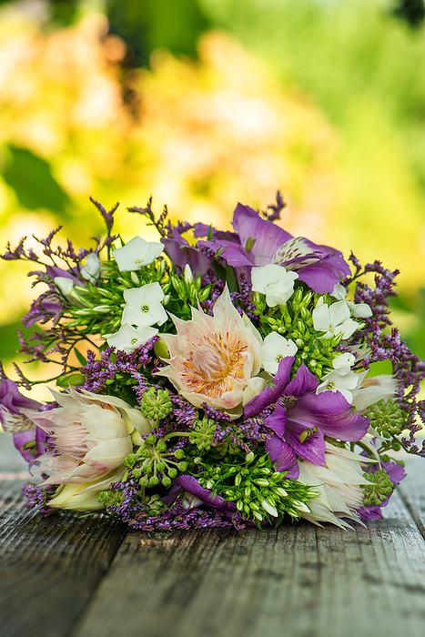 Romantic flower bouquet with protea Romantic flower bouquet with protea, by Zoonar Judith Kiener