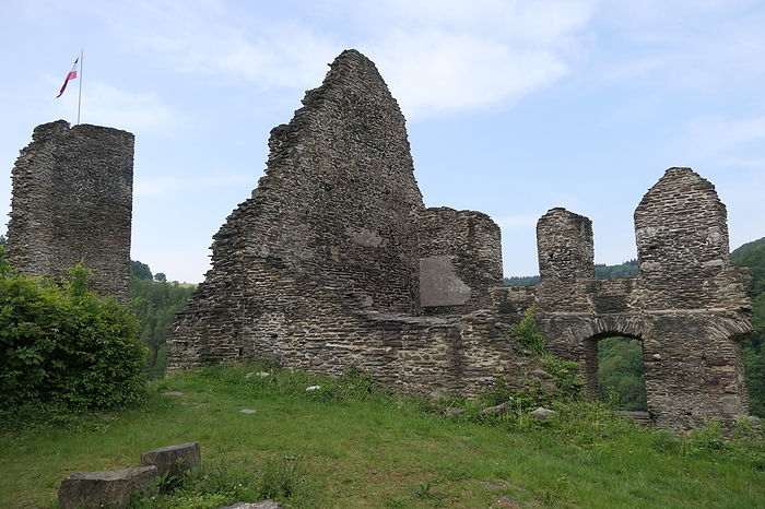 Isenburg castle ruins in the Westerwald Isenburg castle ruins in the Westerwald, by Zoonar Volker Rauch