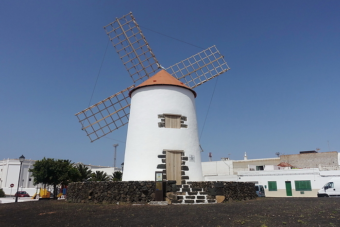 Windmill in Teguise, Lanzarote Windmill in Teguise, Lanzarote, by Zoonar Volker Rauch