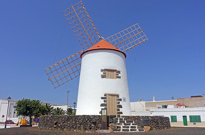 Windmill in Teguise, Lanzarote Windmill in Teguise, Lanzarote, by Zoonar Volker Rauch