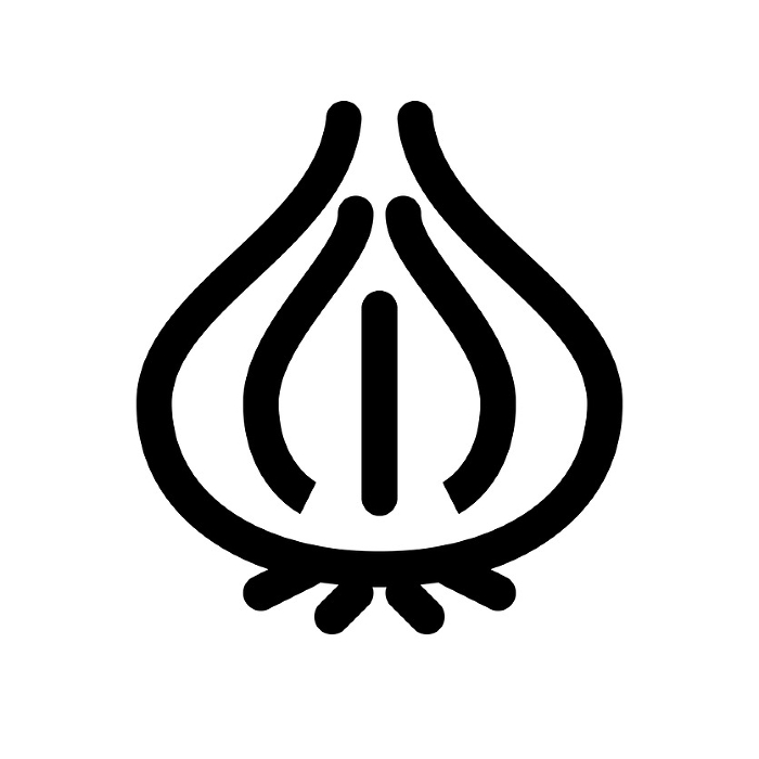 Vegetables, line style icons representing onions
