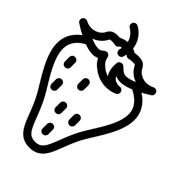 Line style icon representing fruit, strawberry