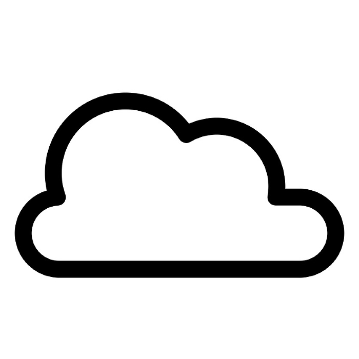 Line style icons representing weather, overcast, and clouds